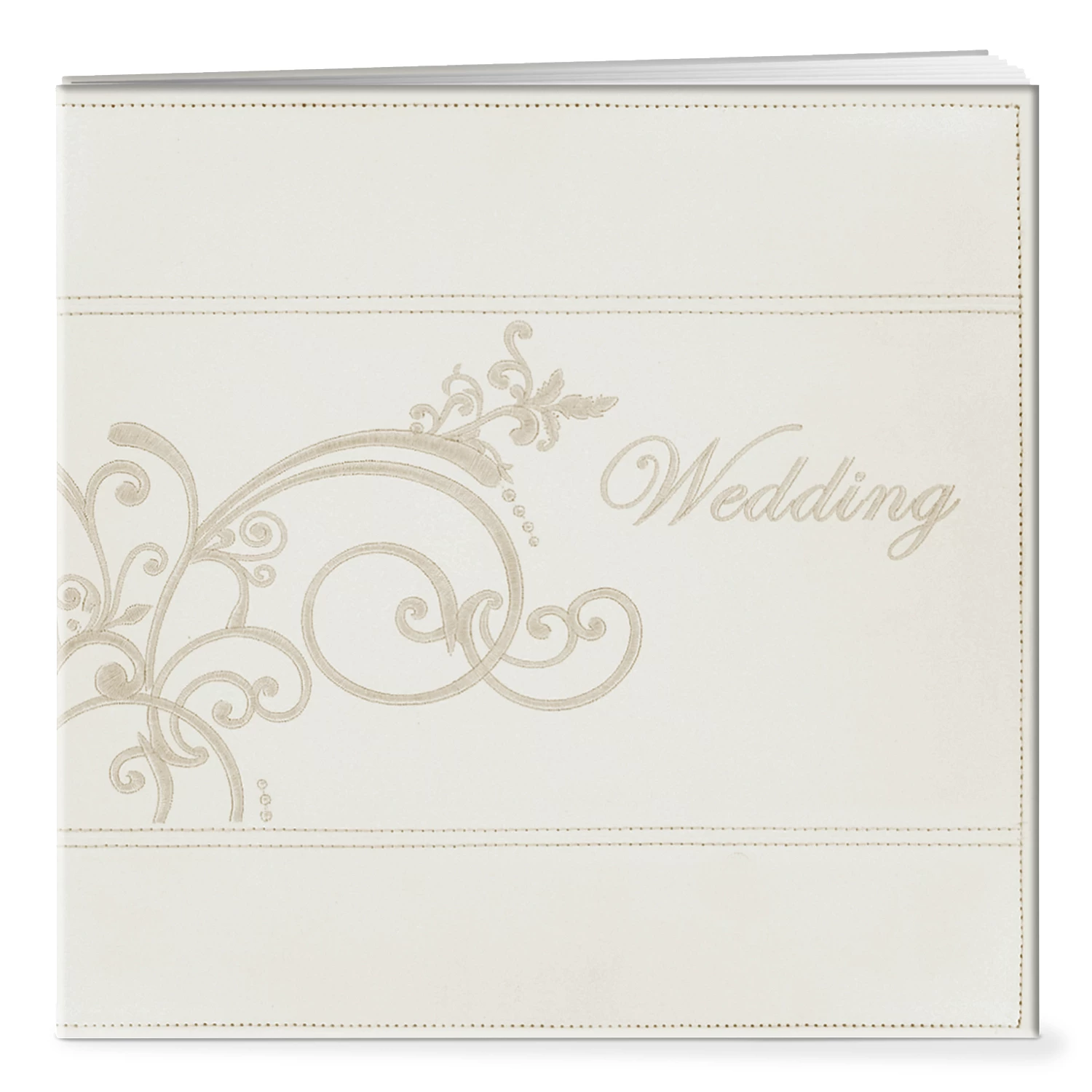 Pioneer® Embroidered Leatherette Wedding Scrapbook