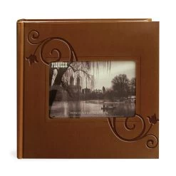 Pioneer® Leatherette Embossed Photo Album -Storage protective equipment 200EF BN