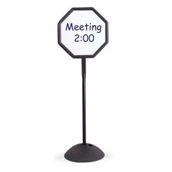 Safco® Write Way® Indoor Double-Sided Octagon Message Board Stand