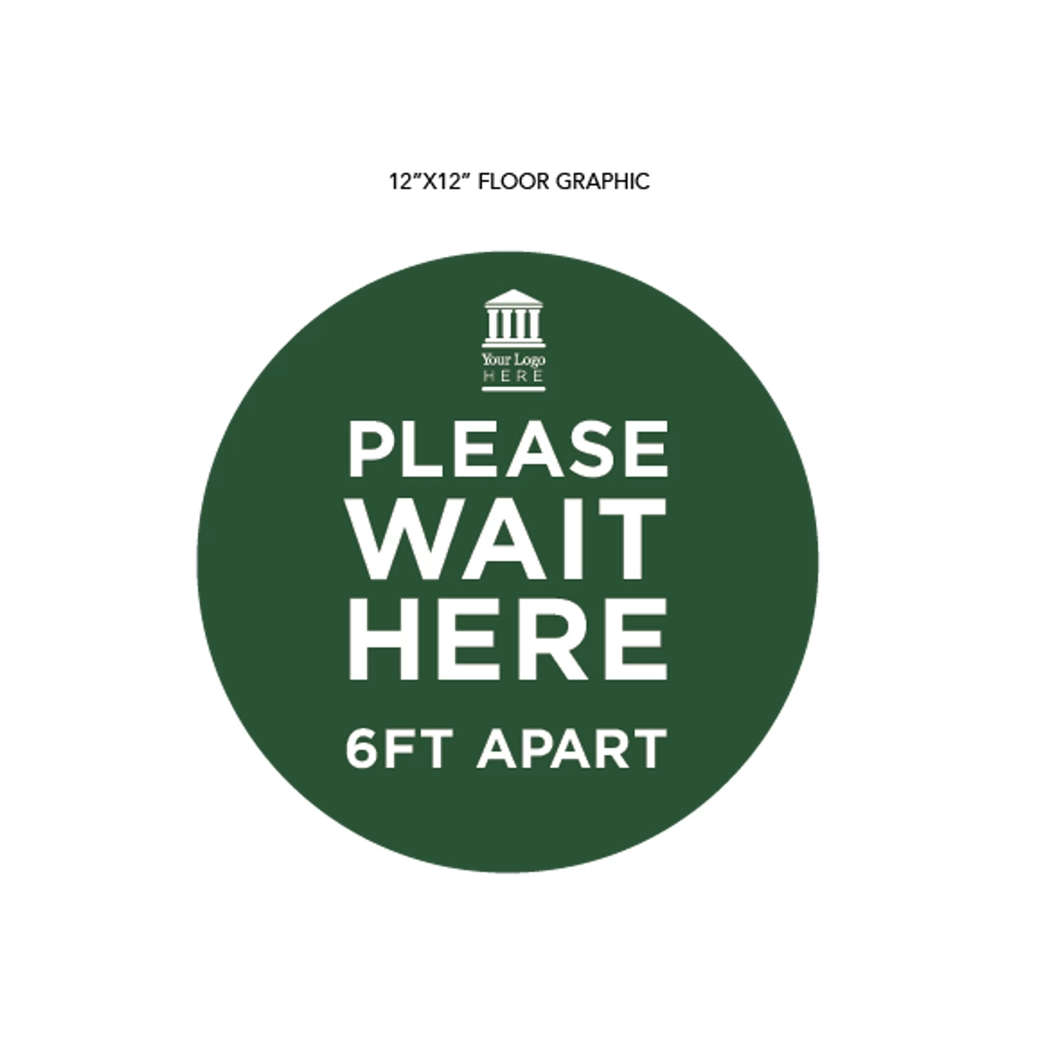 "Wait Here" Adhesive Vinyl Graphic For Smooth Floors (4-Pack) 5 "Wait Here" Adhesive Vinyl Graphic For Smooth Floors (4-Pack) - Image 5