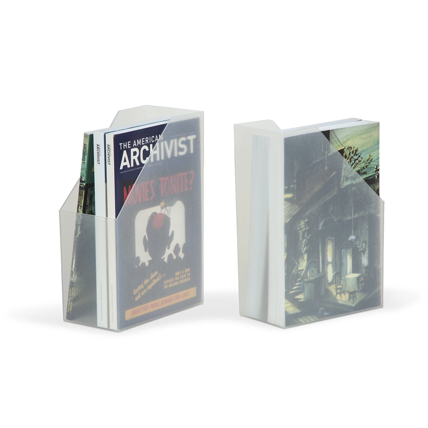 Gaylord Archival® Syracuse Clear Polypropylene Closed Back Shelf File 1 Gaylord Archival® Syracuse Clear Polypropylene Closed Back Shelf File