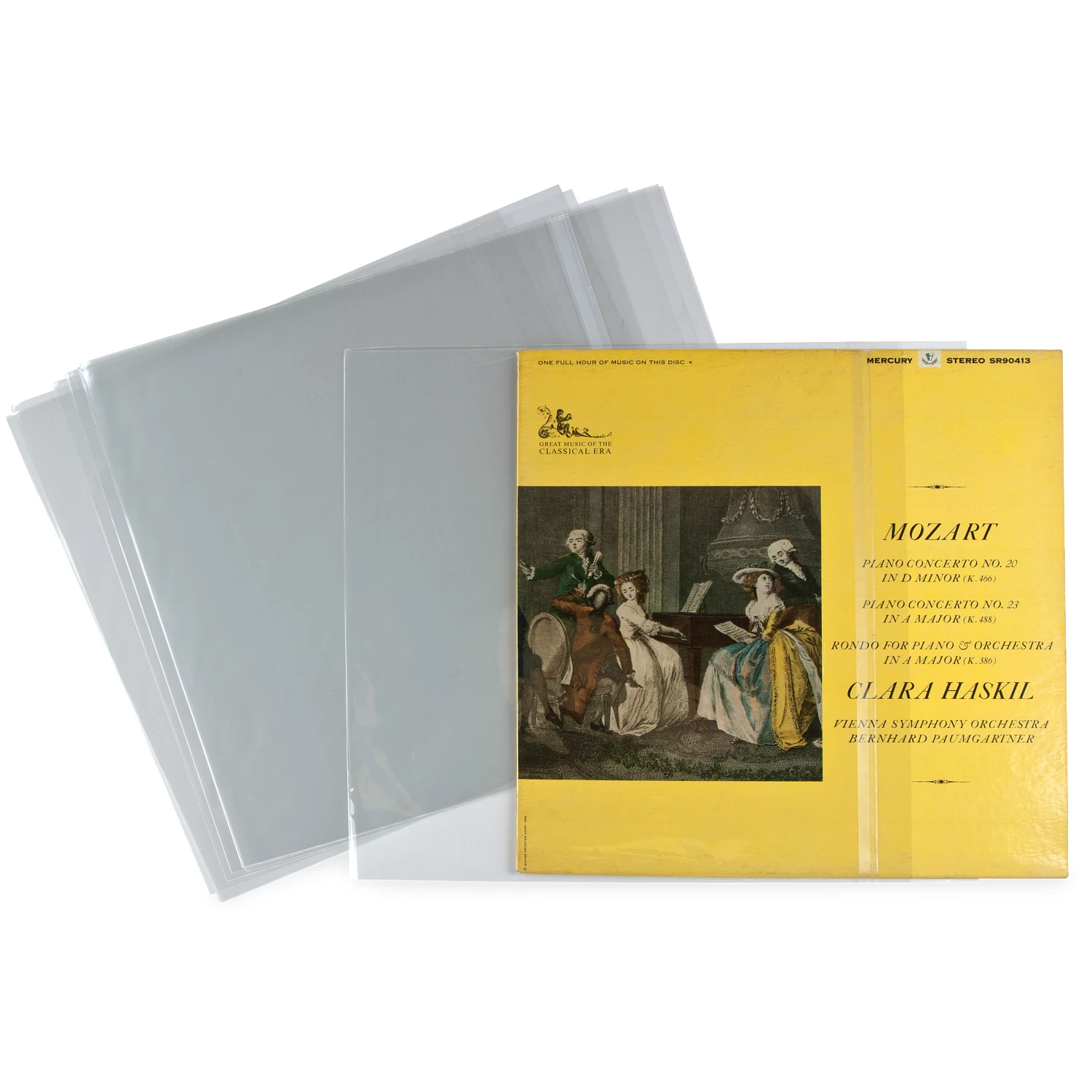 1.5 Mil Polypropylene Record Sleeve Covers (100-Pack) 1 1.5 Mil Polypropylene Record Sleeve Covers (100-Pack)