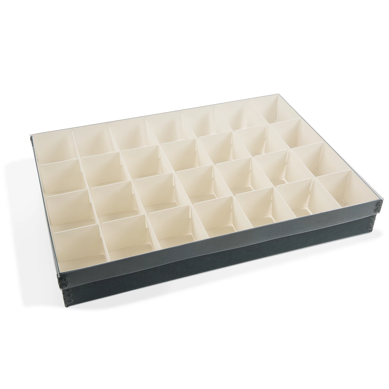 Gaylord Archival® Clear Lid 28-Compartment Ornament Box 2 Gaylord Archival® Clear Lid 28-Compartment Ornament Box - Image 2