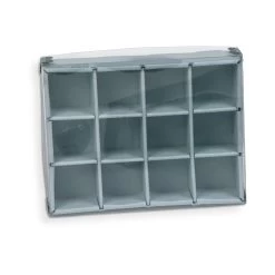Gaylord Archival® E-flute Clear Lid 12-Capacity Multi-Divider Box