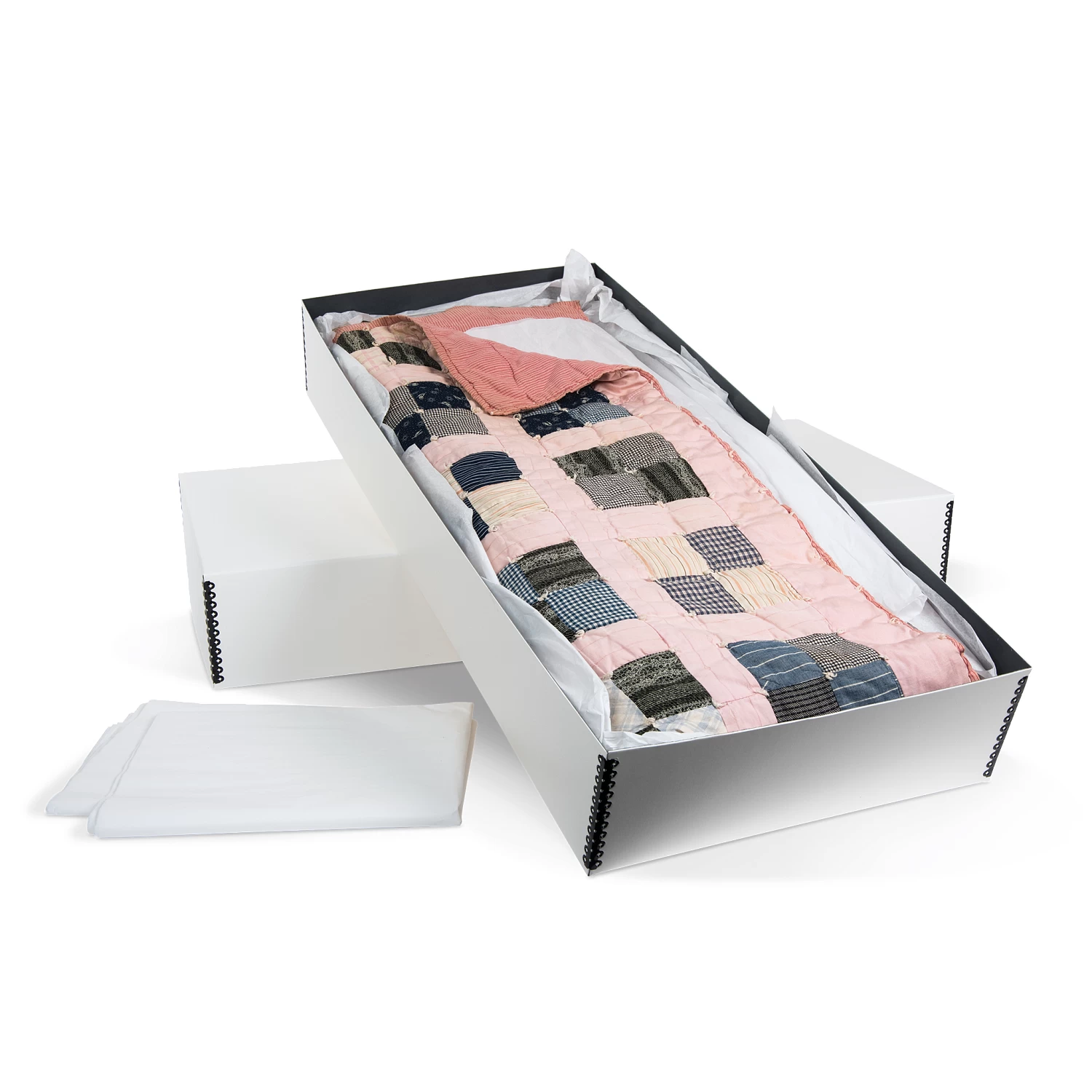 Gaylord Archival® White Barrier Board Textile Box With Tissue 2 Gaylord Archival® White Barrier Board Textile Box With Tissue - Image 2