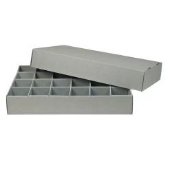 Gaylord Archival® E-flute Board Lid 24-Capacity Multi-Divider Box