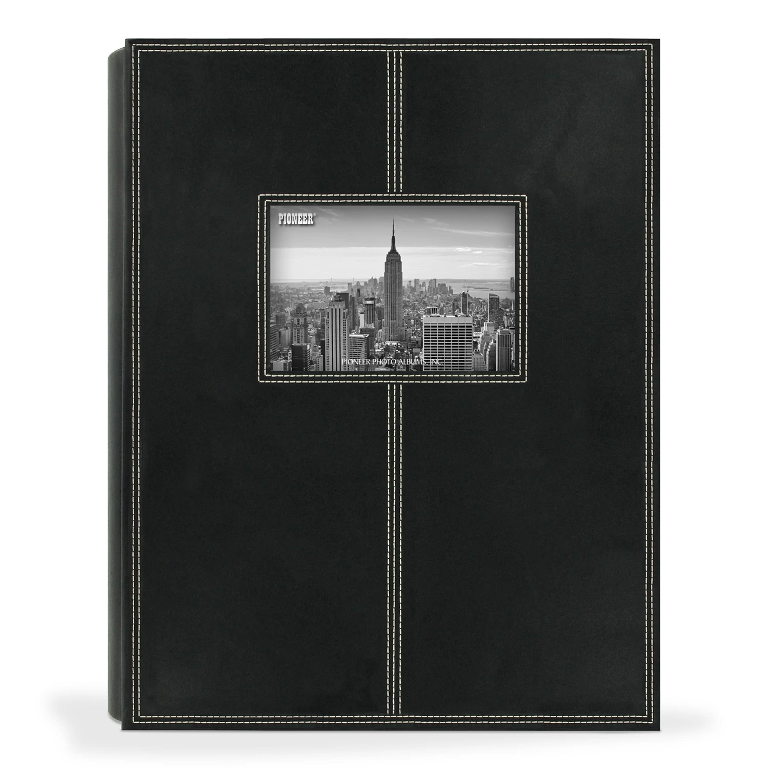 Pioneer® Leatherette Photo Album With Contrast Stitching 1 Pioneer® Leatherette Photo Album With Contrast Stitching