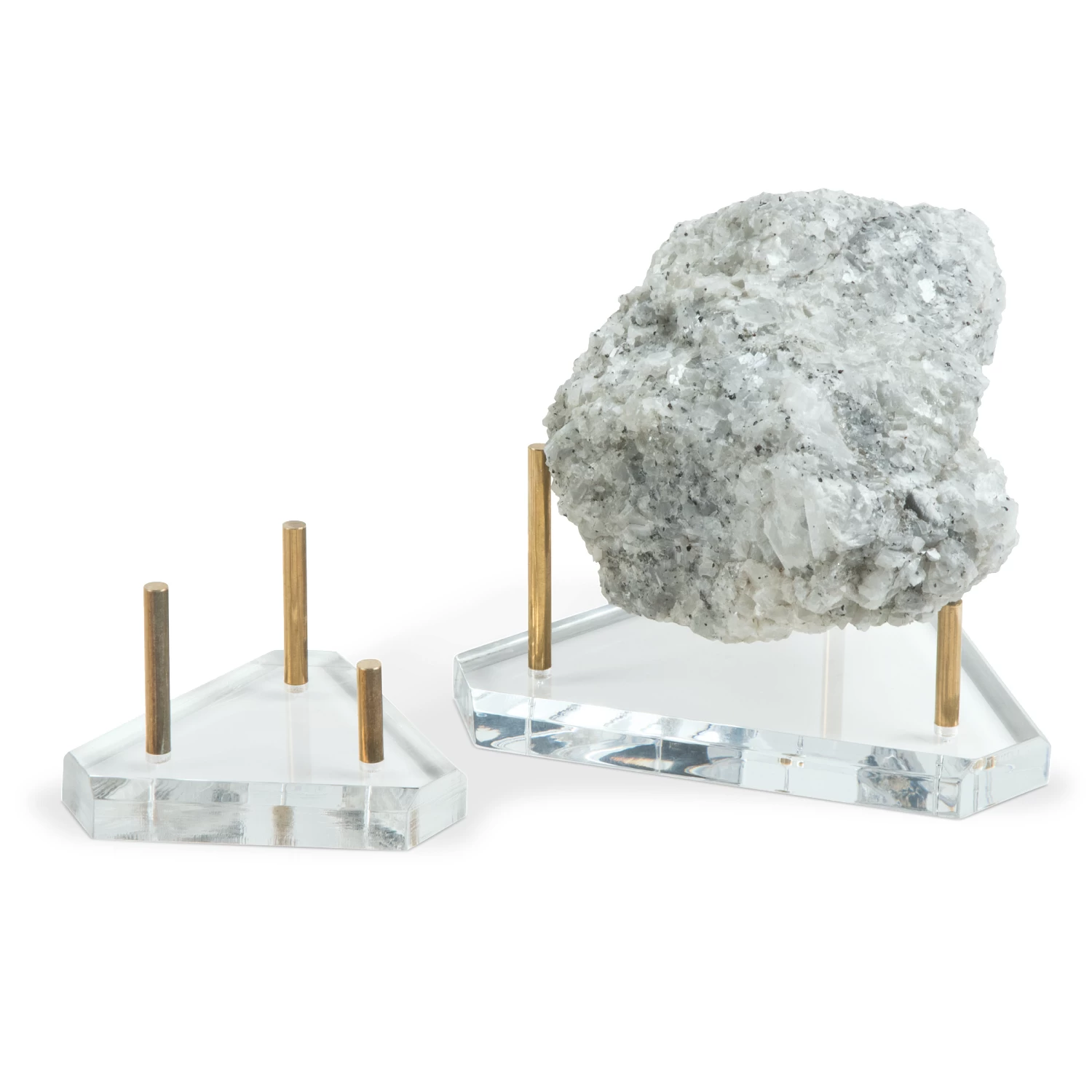 Brass & Acrylic Peg Triangle Display Base 1 Brass & Acrylic Peg Triangle Display Base