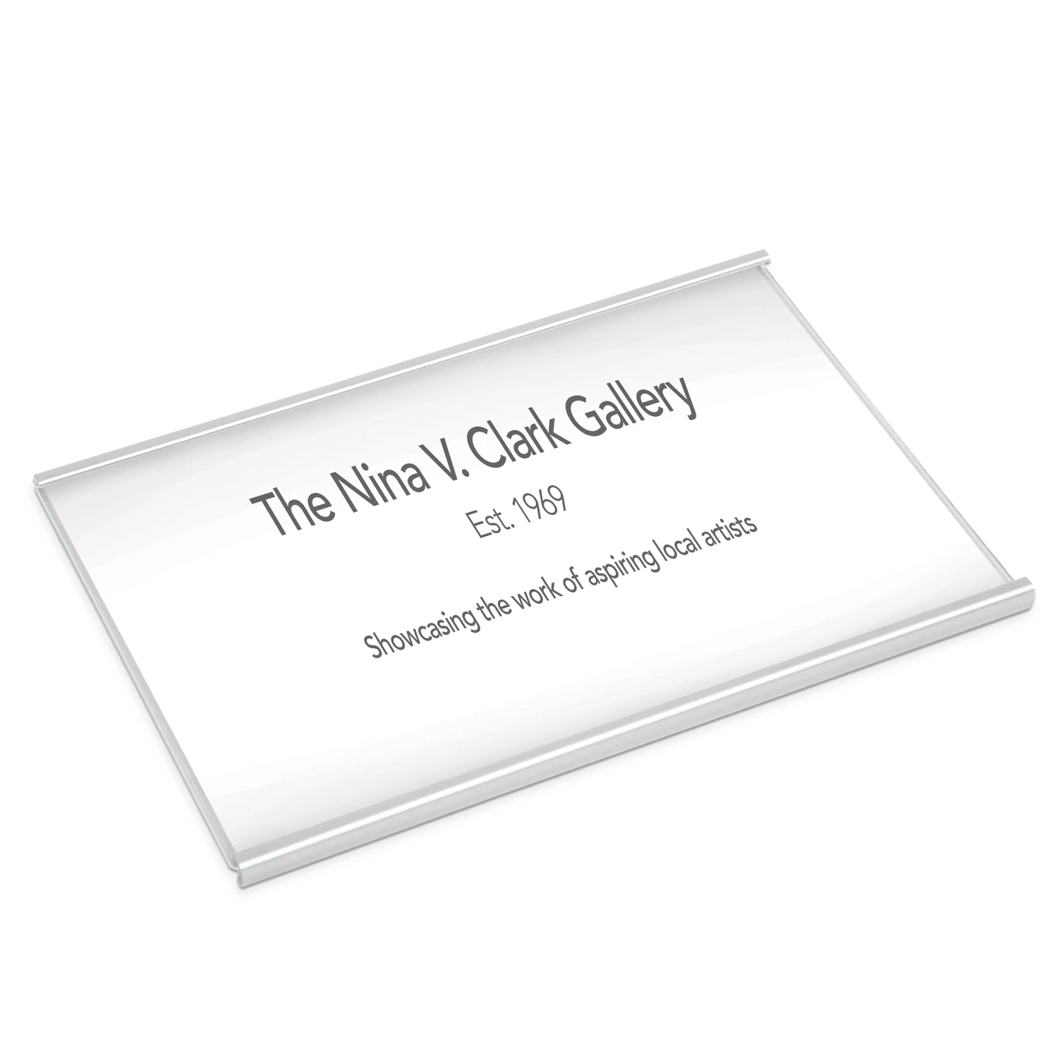 Wall-Mount Label Holder 1 Wall-Mount Label Holder