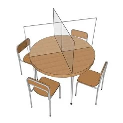 Acrylic X Table Divider 5 Acrylic X Table Divider -Storage protective equipment 65 200a