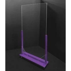Mobile Freestanding Acrylic Divider -Storage protective equipment 65 205d