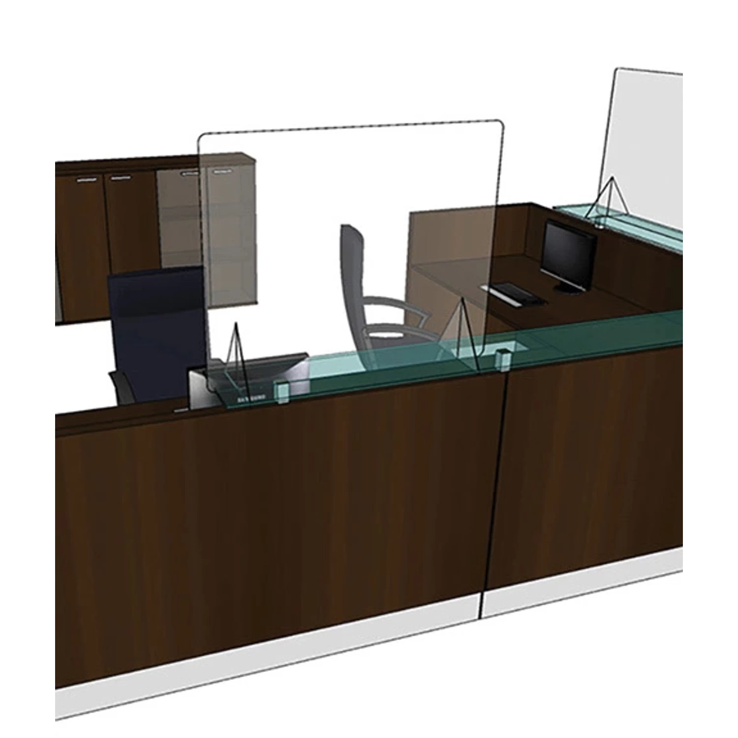 Extra-Large Freestanding Acrylic Shield 2 Extra-Large Freestanding Acrylic Shield - Image 2