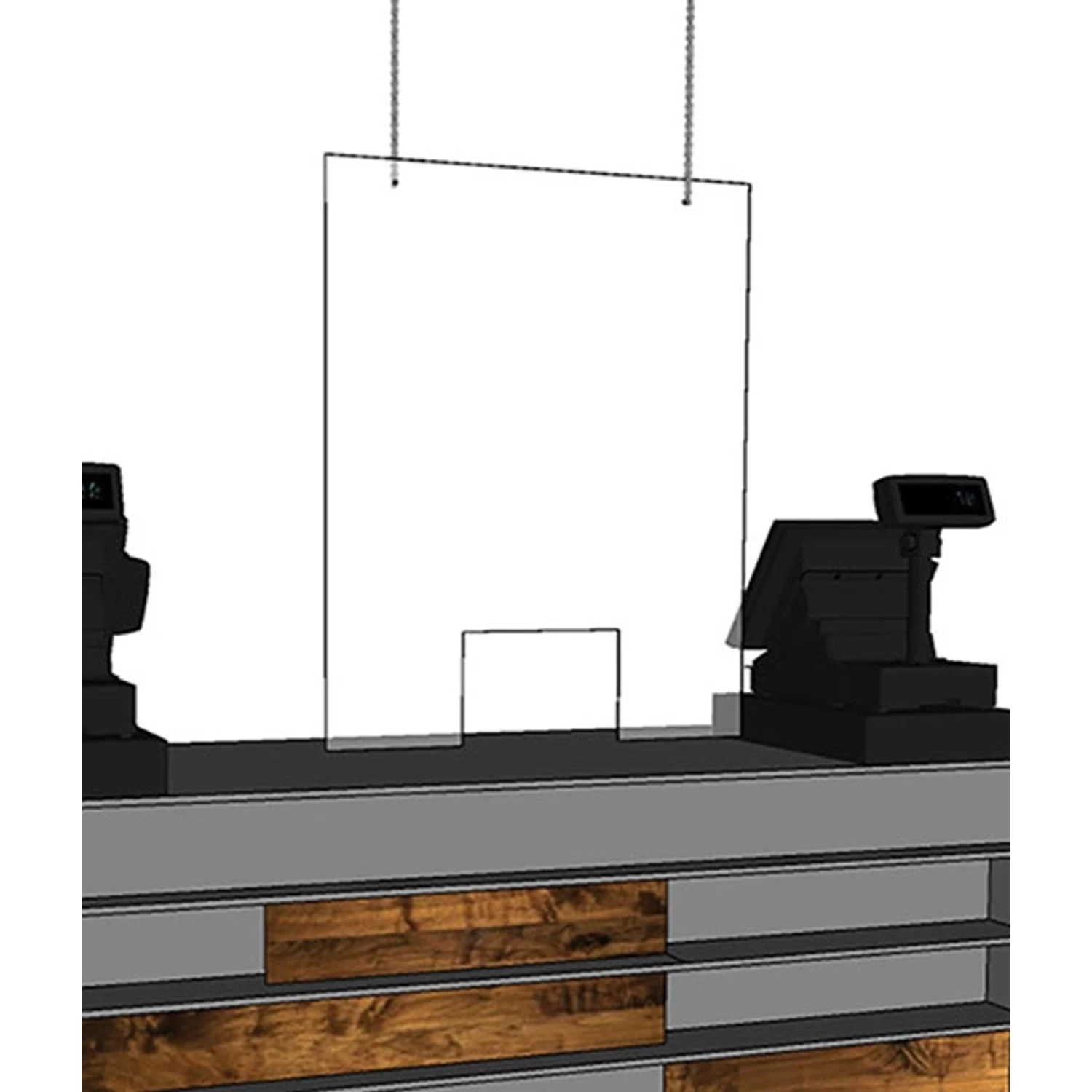 Hanging Acrylic Protective Panel 2 Hanging Acrylic Protective Panel - Image 2