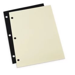 Gaylord Archival® 9 1/2 X 11" 3-Hole Punched Mounting Pages (50-Pack)