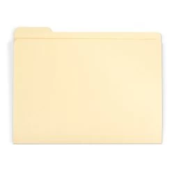 Gaylord Archival® Reinforced Fifth-Cut Tab Letter Size File Folders (100-Pack)