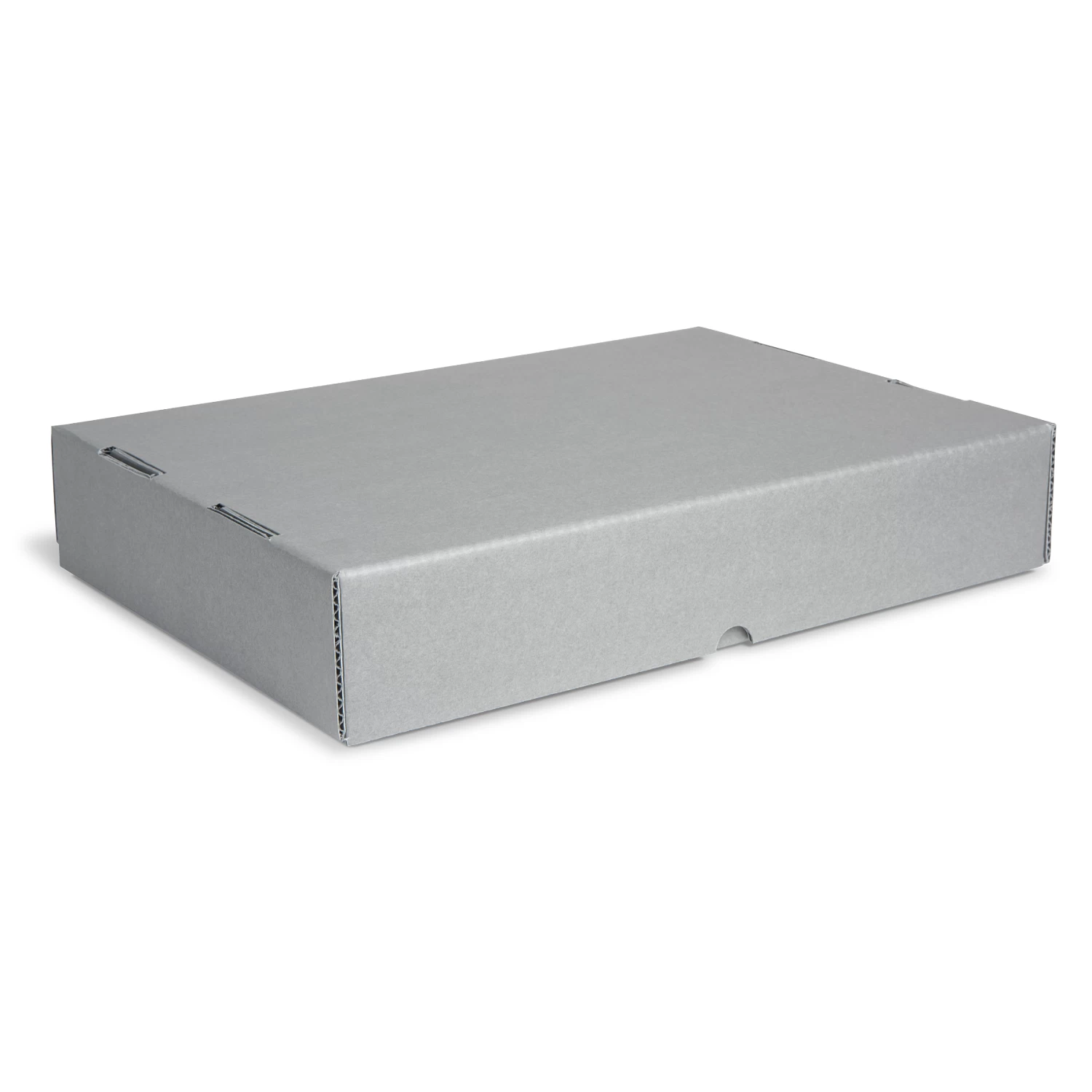 Gaylord Archival® Blue B-flute Drop-Front Clamshell Box 2 Gaylord Archival® Blue B-flute Drop-Front Clamshell Box - Image 2