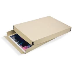 Gaylord Archival® Tan Barrier Board Drop-Front Digital Print Box