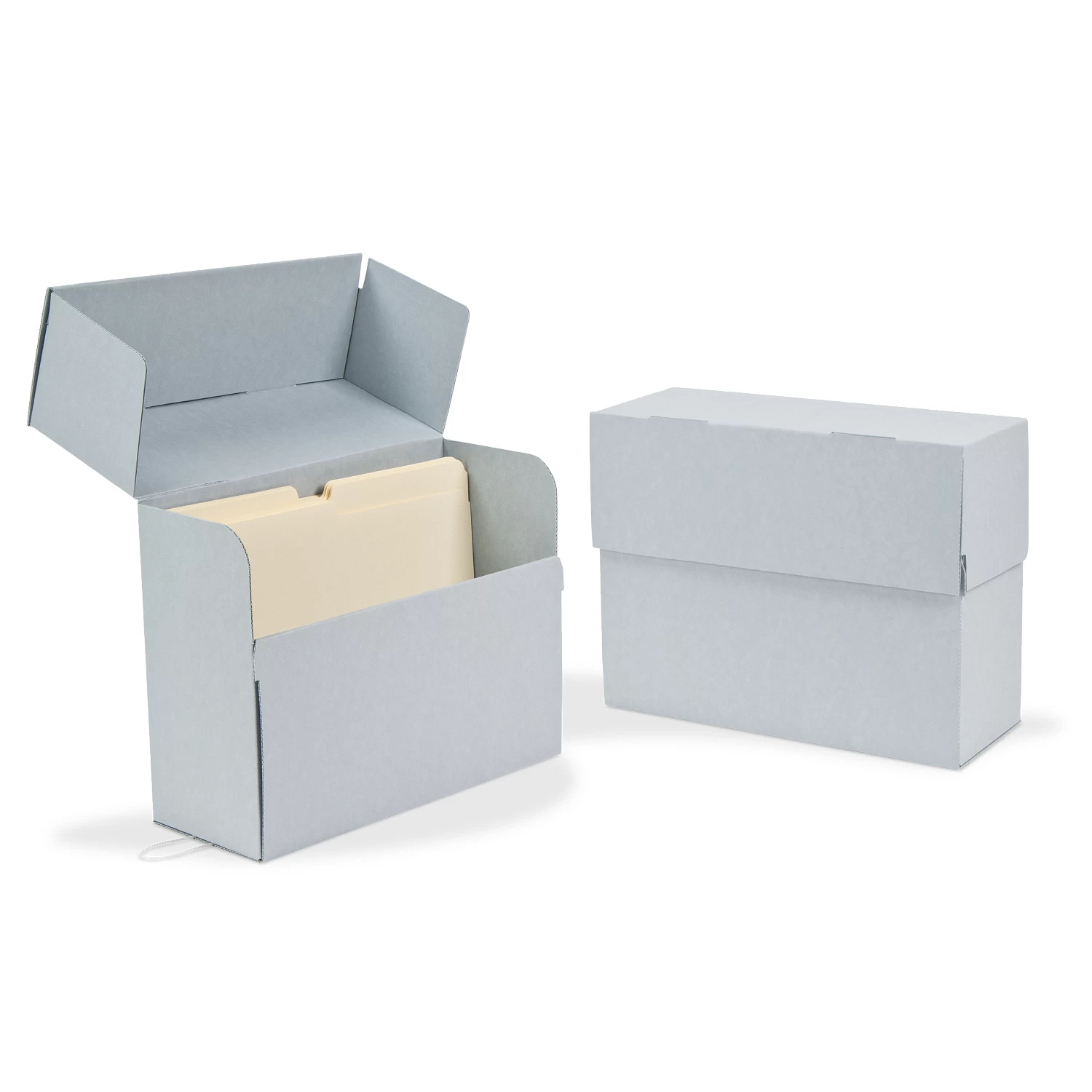 Gaylord Archival® Blue E-flute Flip-Top International A4 Size Document Case 1 Gaylord Archival® Blue E-flute Flip-Top International A4 Size Document Case