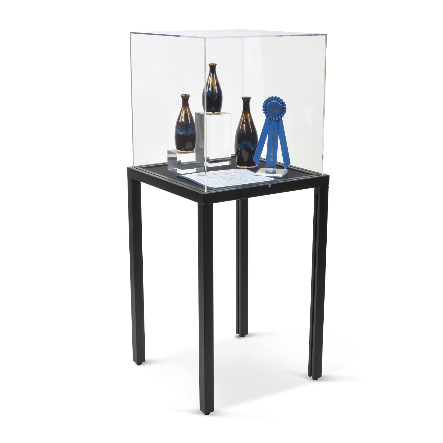 Gaylord Archival® Erie Table Leg Exhibit Case 2 Gaylord Archival® Erie Table Leg Exhibit Case - Image 2