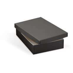 Gaylord Archival® Black Barrier Board Shallow Lid Storage Box