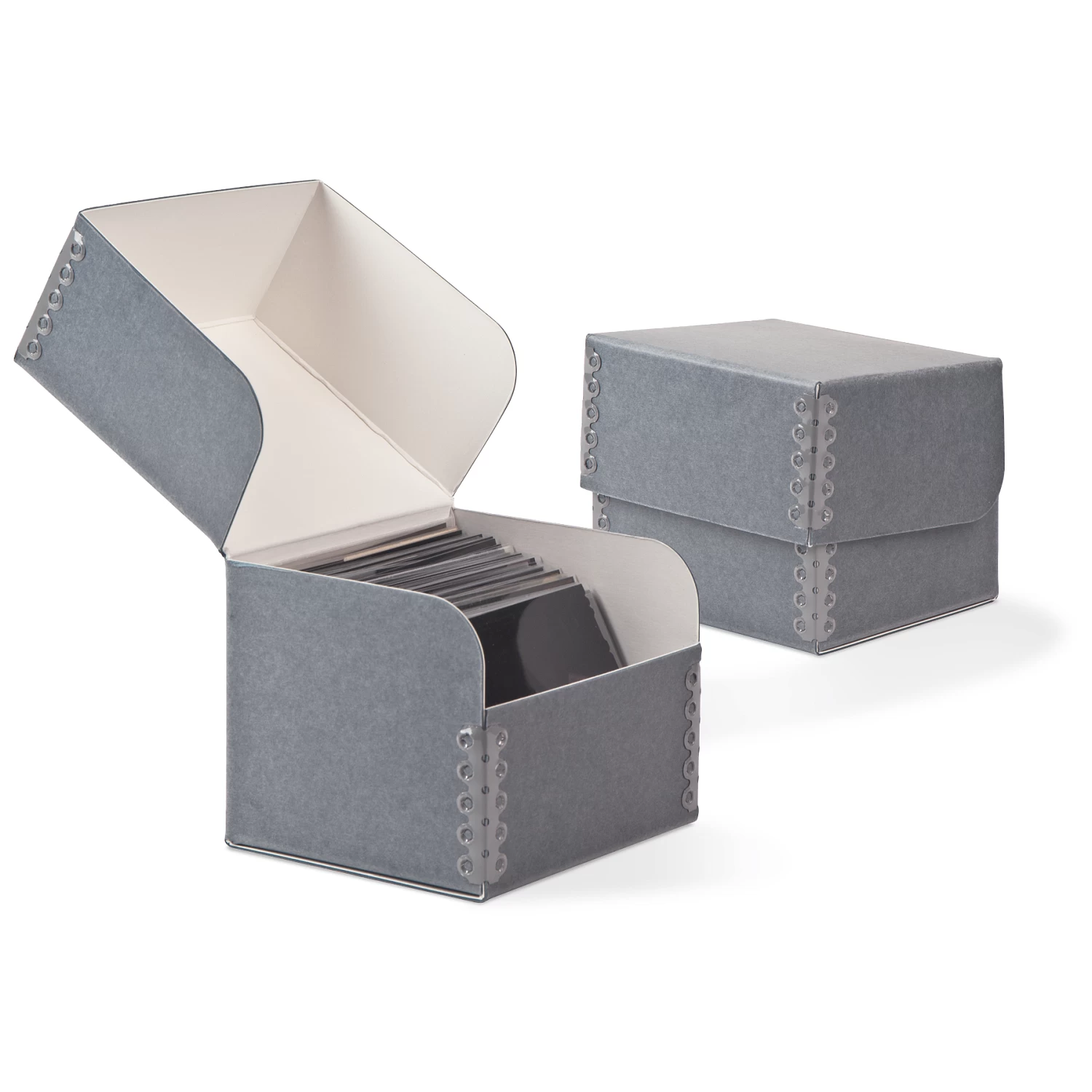 Gaylord Archival® Blue/Grey Barrier Board Flip-Top Photo & Print Box 1 Gaylord Archival® Blue/Grey Barrier Board Flip-Top Photo & Print Box