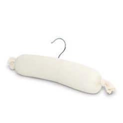 Hangerbee Wooden Core Padded Hanger With Chrome Hook -Storage protective equipment HBXS10