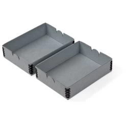 Gaylord Archival® Blue E-flute 4 3/8 X 6" Internal Trays For Modular Box System (2-Pack)