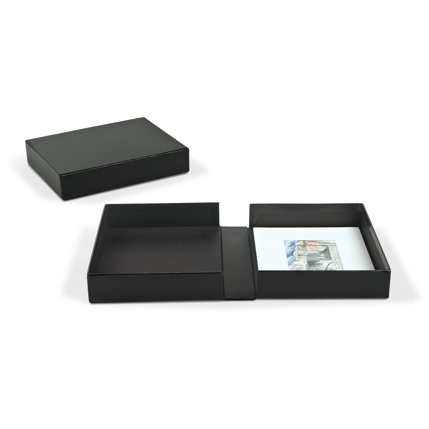 Archival Portfolio Box With Black Lining 1 Archival Portfolio Box With Black Lining