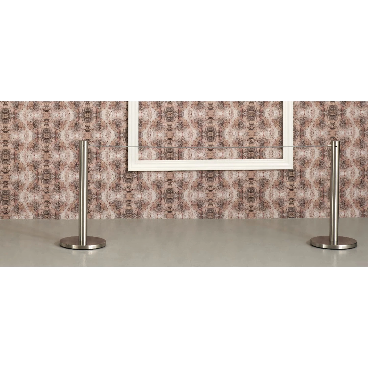 Q-Cord Museum Barrier With Single Retractable Cord 1 Q-Cord Museum Barrier With Single Retractable Cord