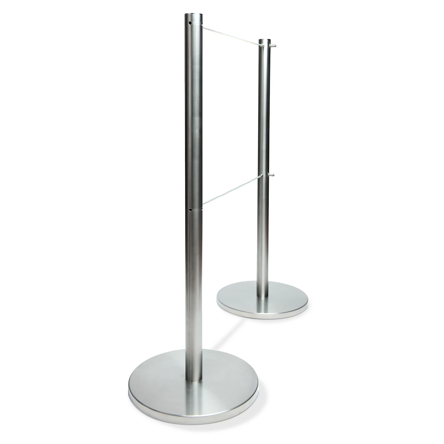 Q-Cord Museum Barrier With Dual Retractable Cords 1 Q-Cord Museum Barrier With Dual Retractable Cords