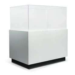 Gaylord Archival® Sapphire Rectangular Paintable Pedestal Case With Humidity Control
