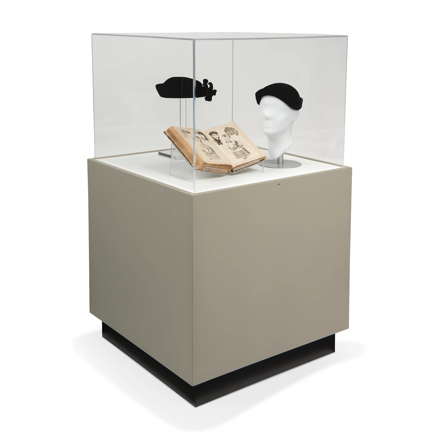 Gaylord Archival® Sapphire Square Painted Pedestal Case With Humidity Control 1 Gaylord Archival® Sapphire Square Painted Pedestal Case With Humidity Control