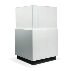 Gaylord Archival® Sapphire Square Paintable Pedestal Case With Humidity Control