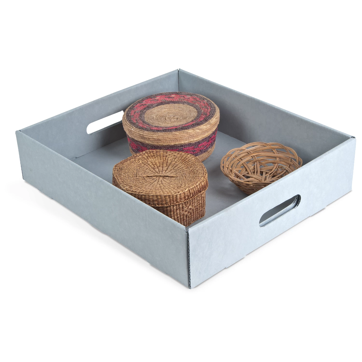 Gaylord Archival® Blue B-flute Transport Tray 1 Gaylord Archival® Blue B-flute Transport Tray