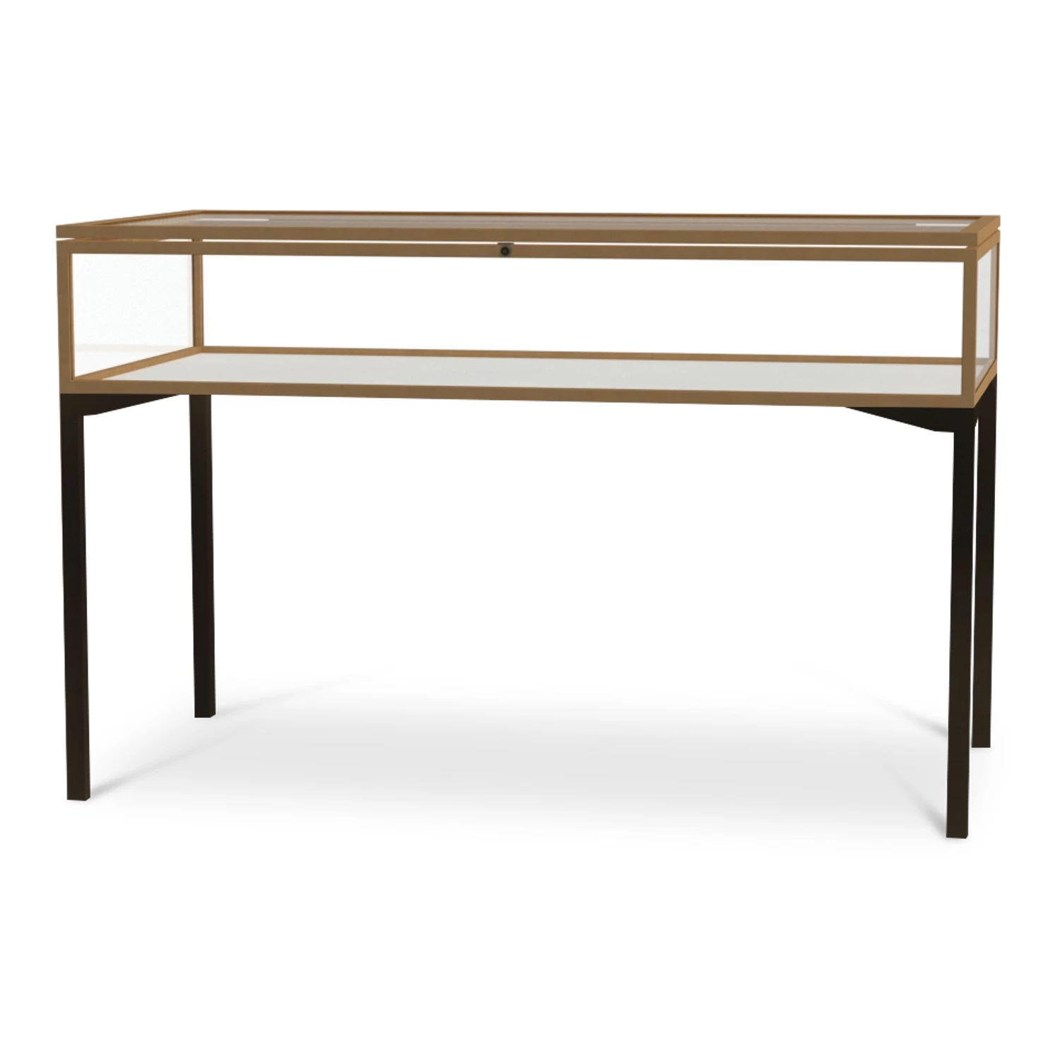 Waddell Keepsake Table Leg Exhibit Case With Hinged Lid 1 Waddell Keepsake Table Leg Exhibit Case With Hinged Lid