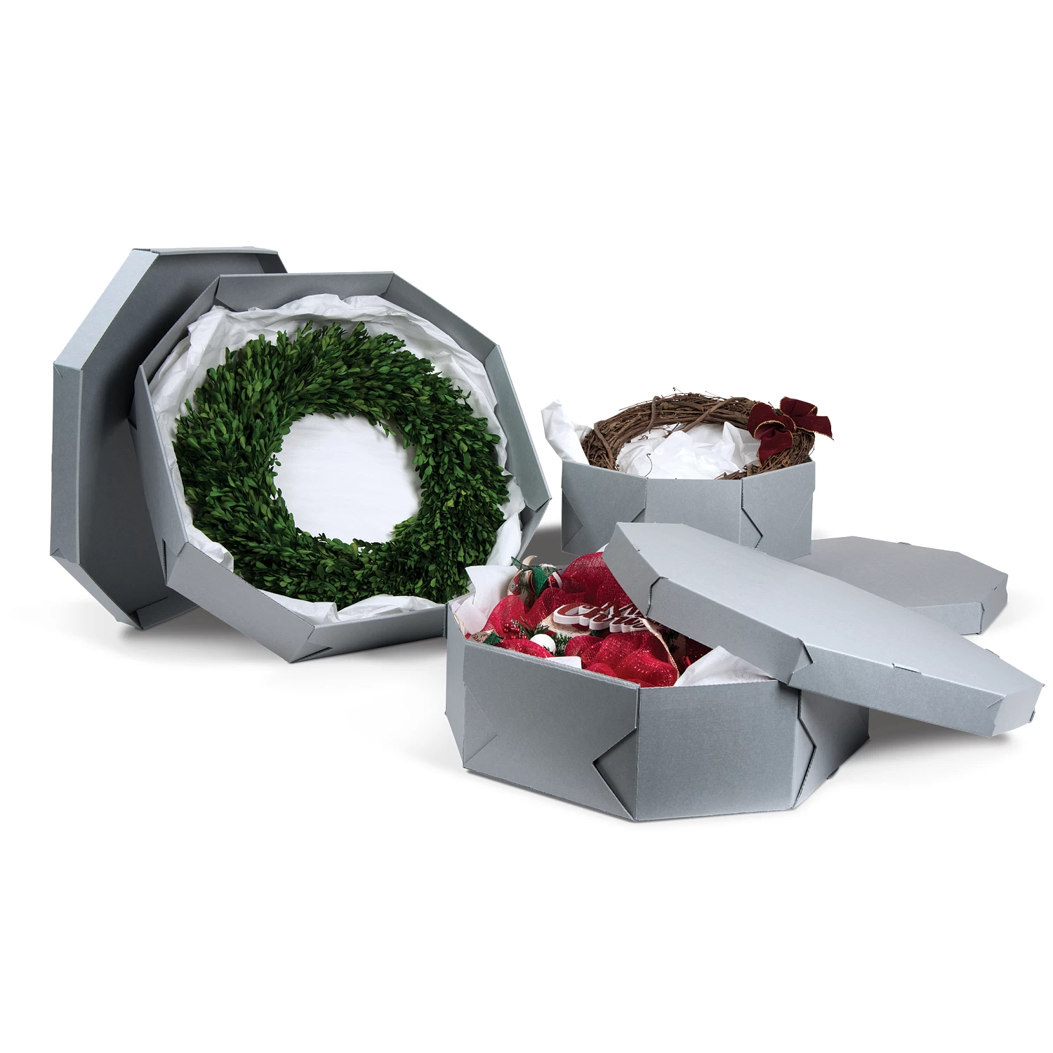 Gaylord Archival® Wreath Storage Box With Tissue 2 Gaylord Archival® Wreath Storage Box With Tissue - Image 2