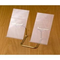 Benchmark Plexiglass & Brass Upright Butterfly Book Mount