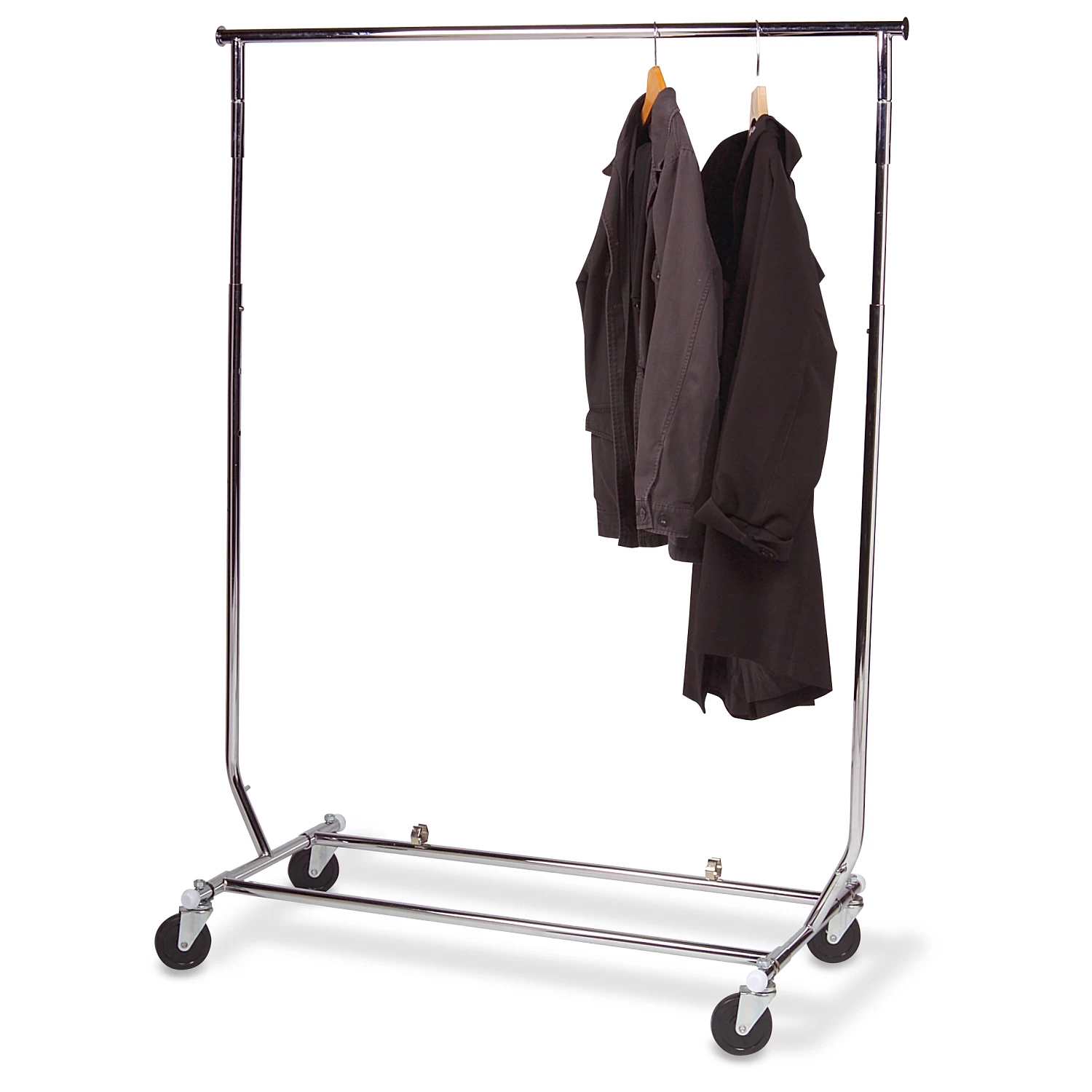 Heavy-Duty Folding Mobile Textile Rack 1 Heavy-Duty Folding Mobile Textile Rack