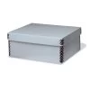 Gaylord Archival® Blue E-flute Shallow Lid Box With Metal Edges