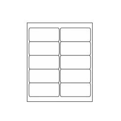 Gaylord Archival® PermaPlus Foil-Back 2 X 4" Laser & Inkjet Multipurpose Labels (1,000-Pack)