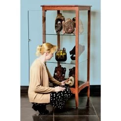 Gaylord Archival® Eastwood Glass Back Leg Base Exhibit Case