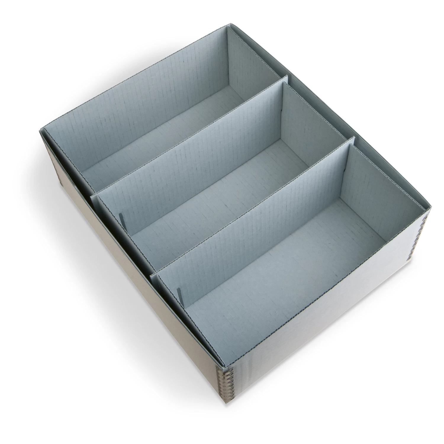 Gaylord Archival® 3-Compartment Blue Artifact Tray 1 Gaylord Archival® 3-Compartment Blue Artifact Tray